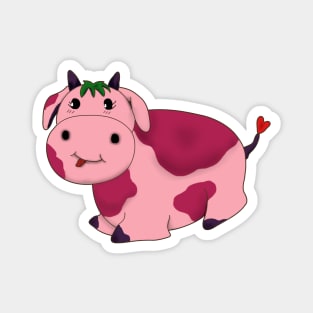 Adorable Strawberry Cow Pillow Pet Magnet