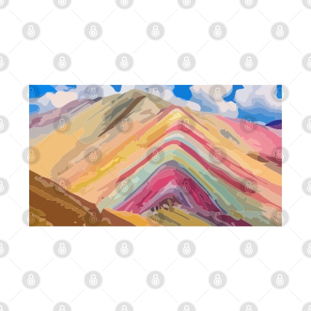 Vinicunca Vector Painting by gktb