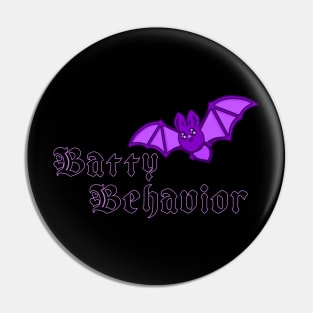 Batty Behavior Pin