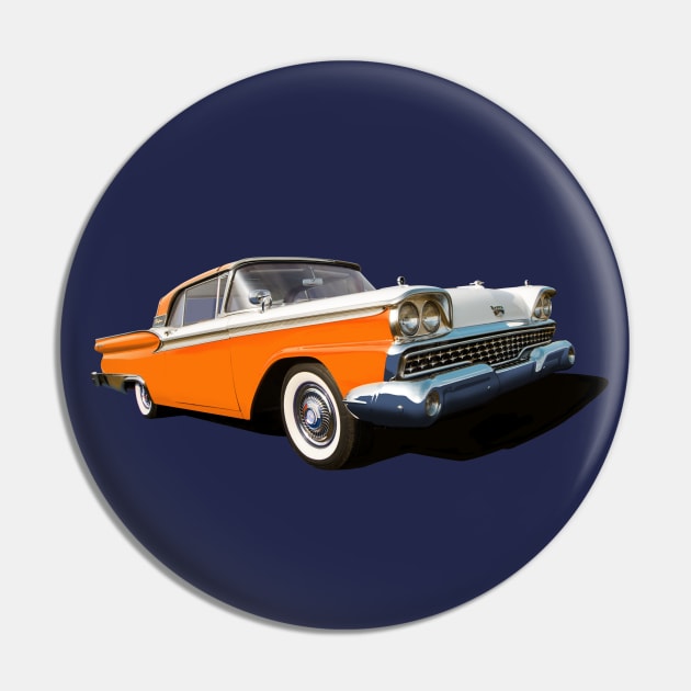 1959 Ford Galaxie in orange Pin by candcretro