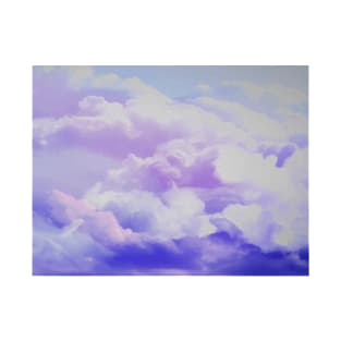 watercolor purple sky background T-Shirt