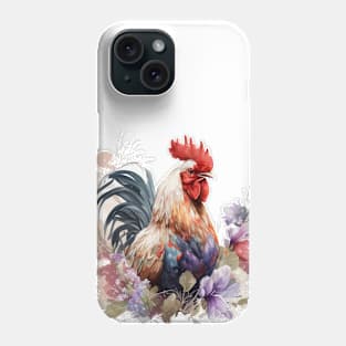 Rooster Flowers Phone Case