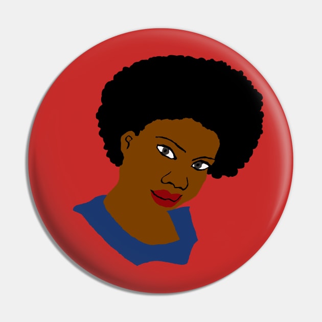 Afro Black Women Naturally Beautiful Pin by EllenDaisyShop