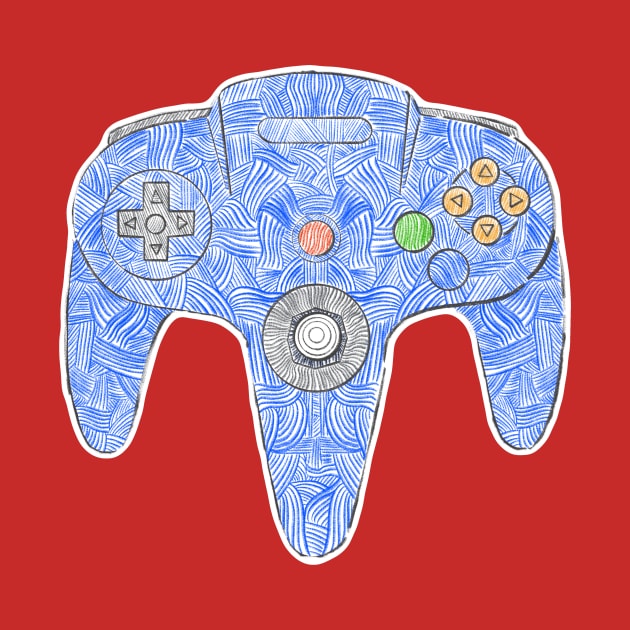 Gamepad SixtyFour - Blue by KristNorsworthy