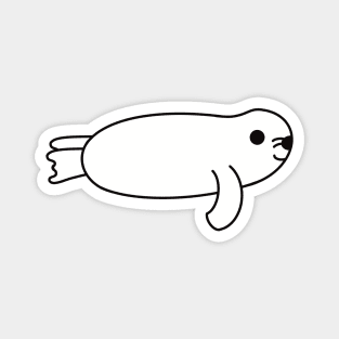 Cute Kawaii Harp Seal Magnet