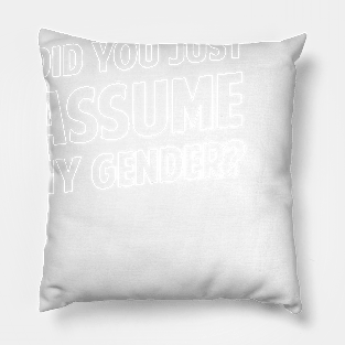 Did You Just Assume My Gender? Pillow