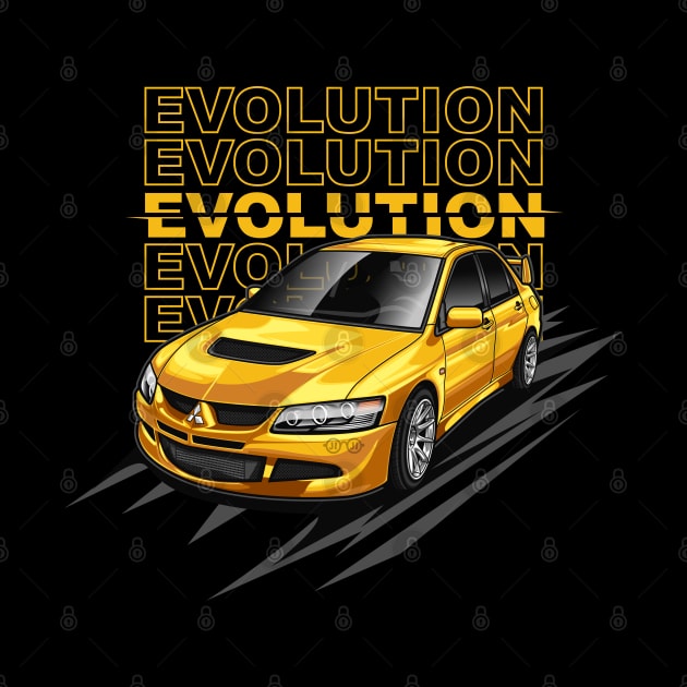 Lancer Evolution VIII Tuner (Spring Yellow) by Jiooji Project