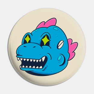 Baby Godzilla Head Pin