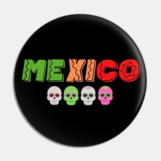 Mexico. skull Pin