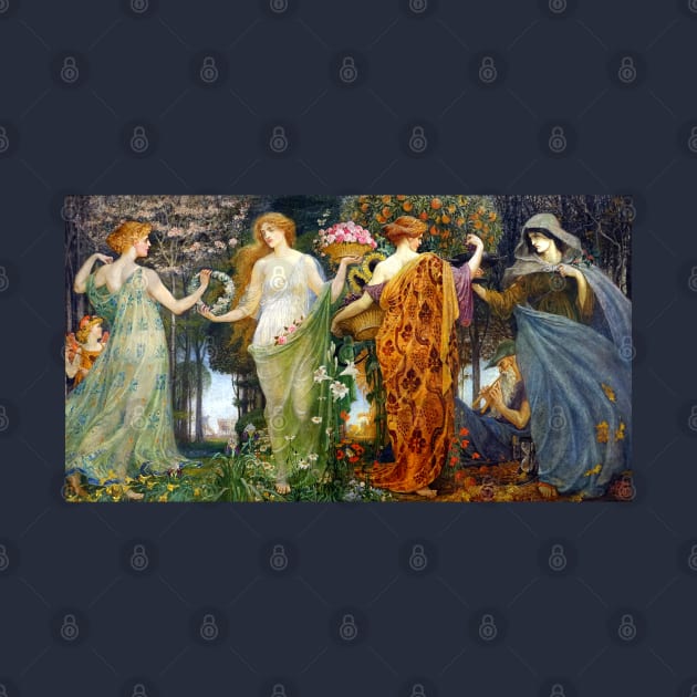 The Masque For the Four Seasons - Walter Crane by forgottenbeauty