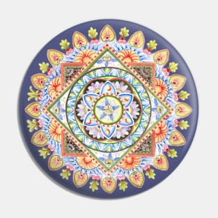 Passiflora Mandala Pin