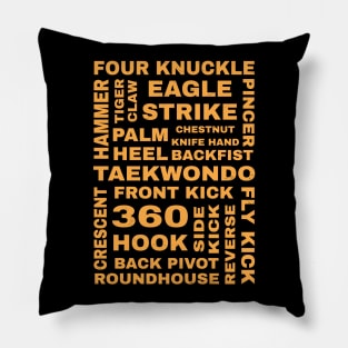 Taekwondo guide for beginners and advanced students Pillow