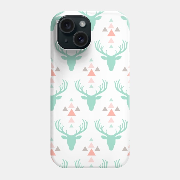 Mint Taupe Tribal Arrows Pattern Indian Indigenous Phone Case by jodotodesign