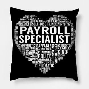 Payroll Specialist Heart Pillow