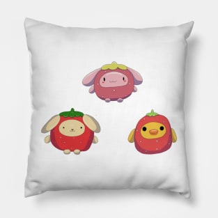 Strawberry plushies Pillow