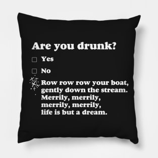 are you drunk? Pillow