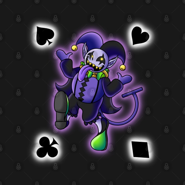 Jevil's Jape (V2) by Satin-Bowerbird