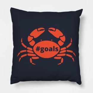 Crab Goals Pillow