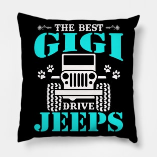 The Best Gigi Drive Jeeps Cute Dog Paws Jeep Lover Jeep Men/Women/Kid Jeeps Pillow