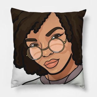 Black Girl Nerd Pillow