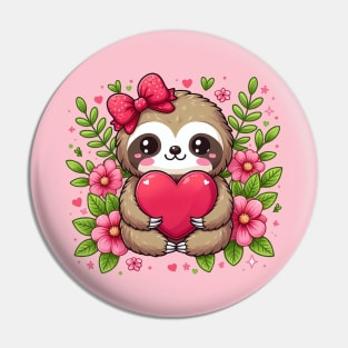 Lovely Kawaii Sloth Pin