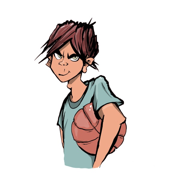 Street youth basketball player by Coop Art