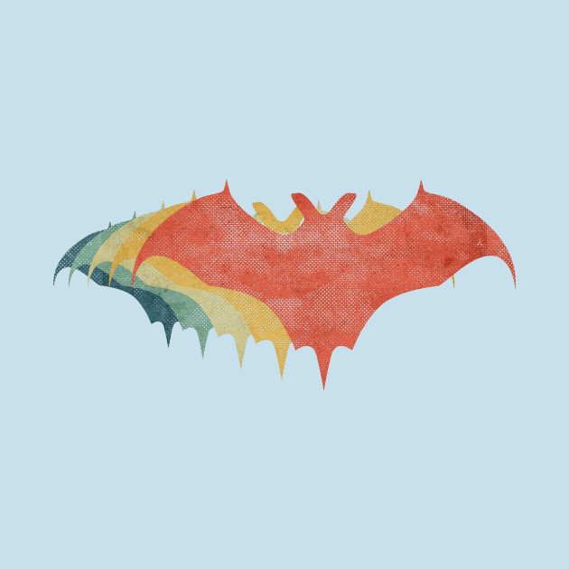 Discover Bat Retro Vintage Color - Bat - T-Shirt