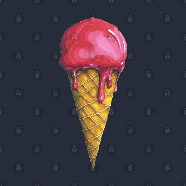 Strawberry Ice-cream Cone by seanfleming