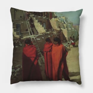 Hopi Pueblo by Louis Akin Pillow