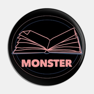 Book Monster Pin