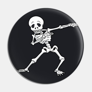 halloween dabbing skeleton Pin