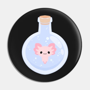 Axolotl in a potion bottle Pin