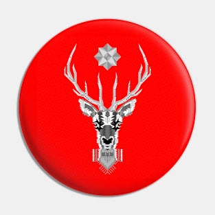 Silver Deer Pin