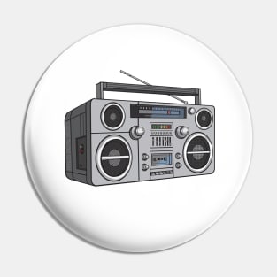 Boombox (Gray Colorway) Analog / Music Pin