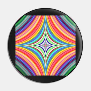 abstract rainbow fractal Pin