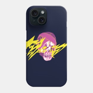 Electrocuted Skull Phone Case