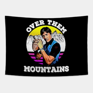 Throwback Triumph: Uncle Rico T-Shirt - Over Them Mountains Edition Tapestry