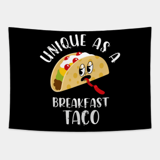 Unique as a breakfast taco Tapestry