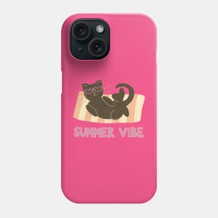 Summer vibe cat Phone Case