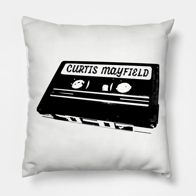 Curtis Mayfield Pillow by Siaomi