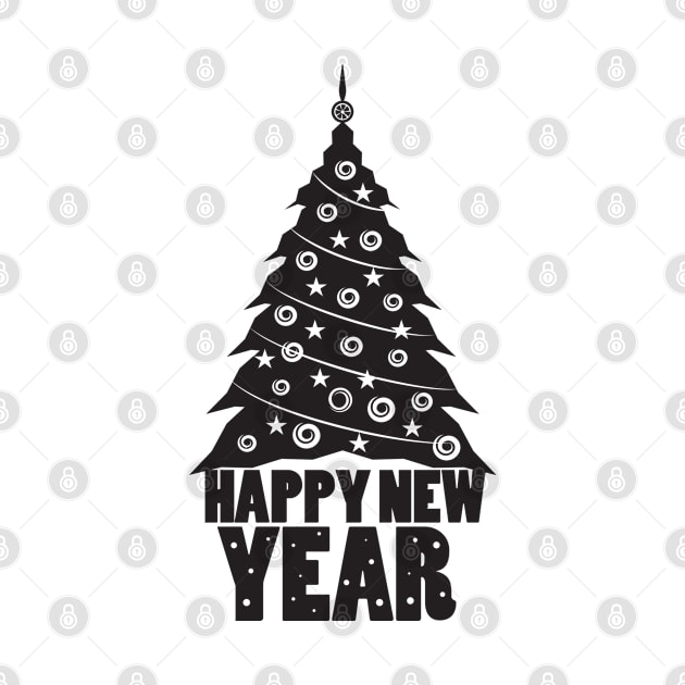 New Year Series: Happy New Year Tree by Jarecrow 