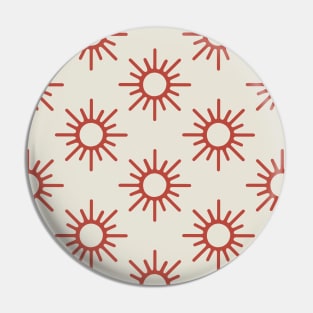 Sun Pattern Pin