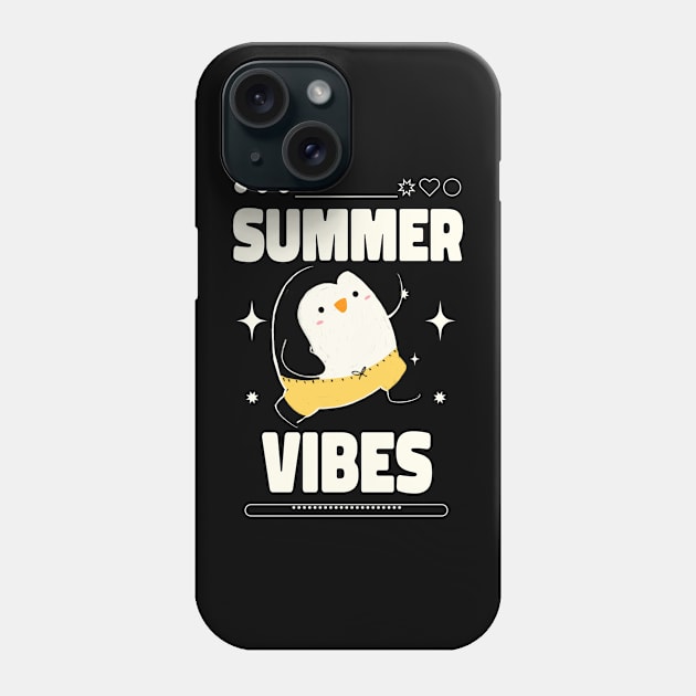 Summer Vibes Cute Penguin Phone Case by Mrkedi