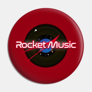 Rocket Music Pin