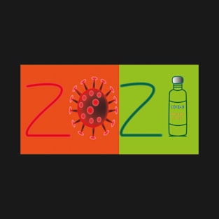 new year 2021 corona virus vaccine T-Shirt