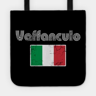 Vaffanculo Italian Flag Italia Italy Retro Tote