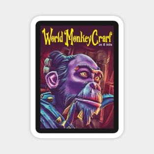 WORLD MONKEYCRAFT in 8 bits Magnet