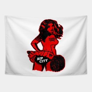 Rip City Cheerleader Tapestry