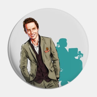 Eddie Redmayne - An illustration by Paul Cemmick Pin