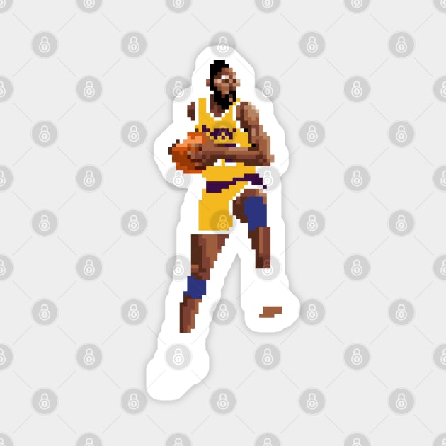 James Worthy Pixel Dribble Magnet by qiangdade